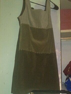 City Triangles Olive Green Tiered Mini Dress